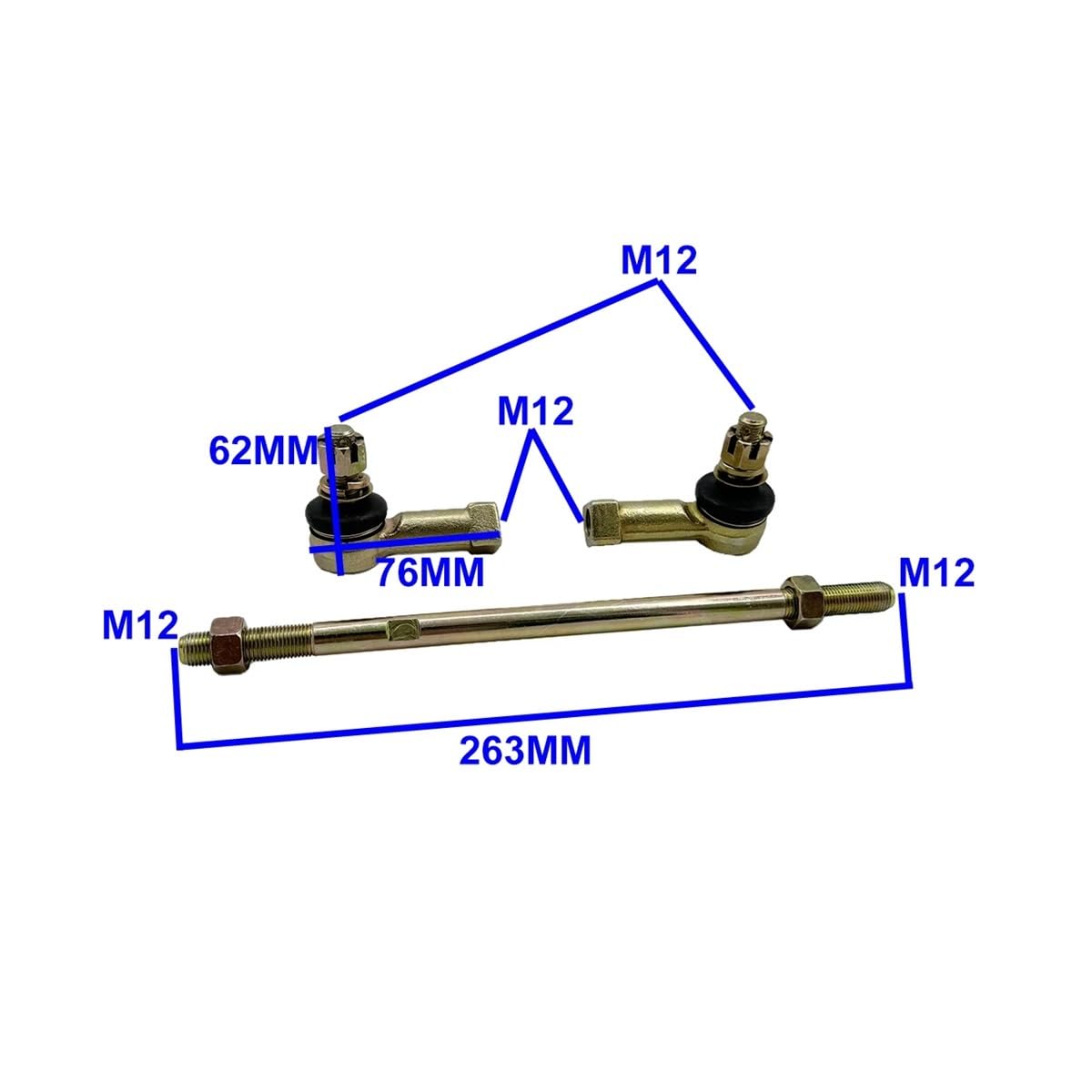 Biellette de direction Shineray Quad 250cc STXE XY250STXE ATV Pièces de rechange
