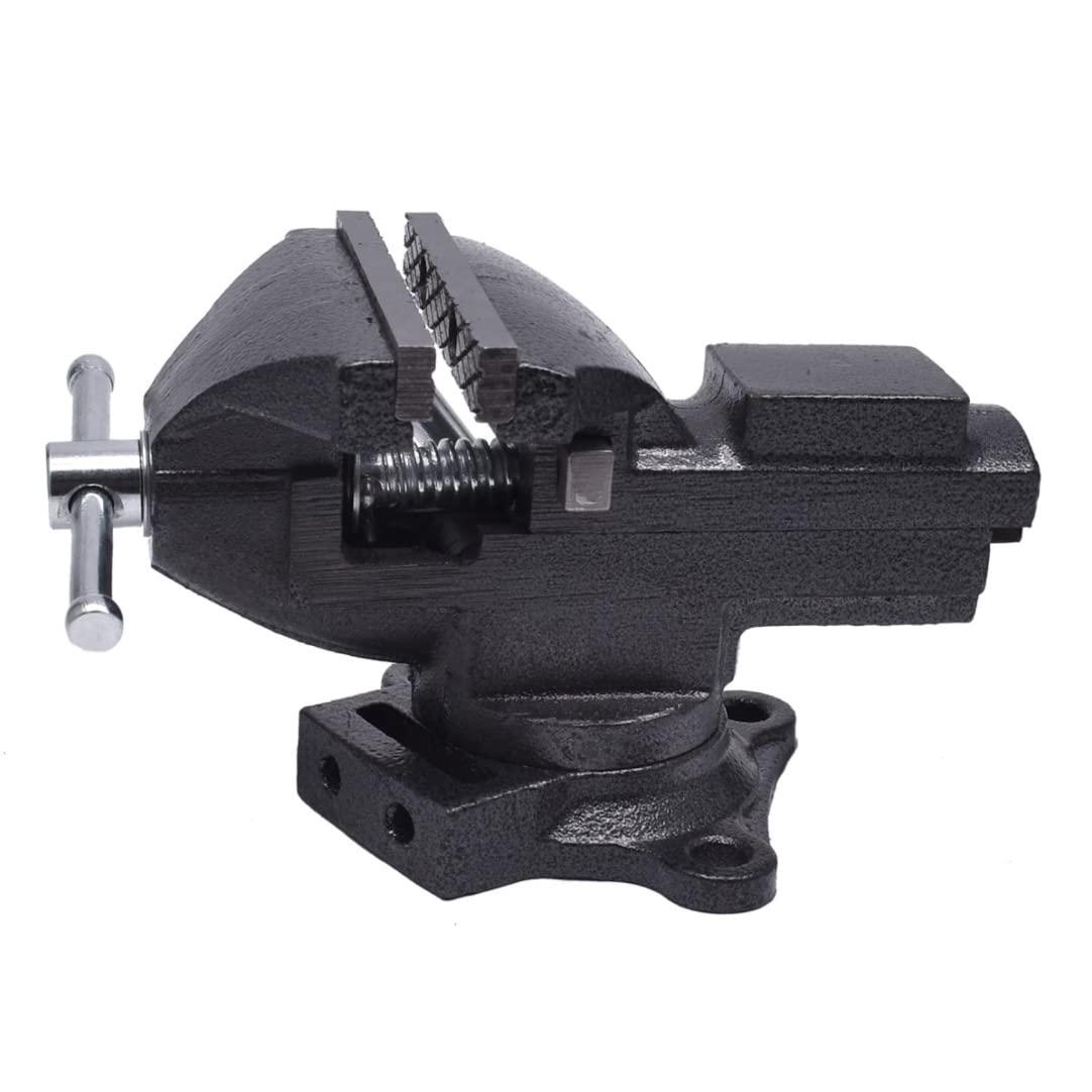 Amtech Black D3430 85Mm (3.3") Swivel Vice With Quick Release Jaw And Anvil