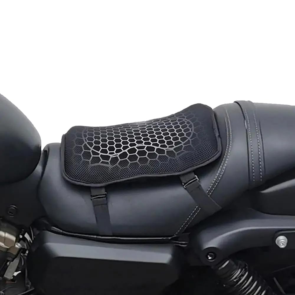 Cuscino Sella Moto per Ducati Scrambler 800 Scrambler800, Cuscino d'Aria in Gel Memory, Cuscino Smorzamento Ergonomica, Protezione Solare, Traspirante, Comodo
