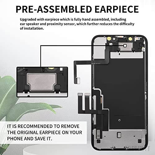 Image of for iPhone 11 Screen Replacement with Ear Speaker 6.1 inch LCD | 3D Touch Display Digitizer Full Assembly Tools with Glass Protector Front Earpiece Proximity Sensor Repair A2111 A2223 A2221
