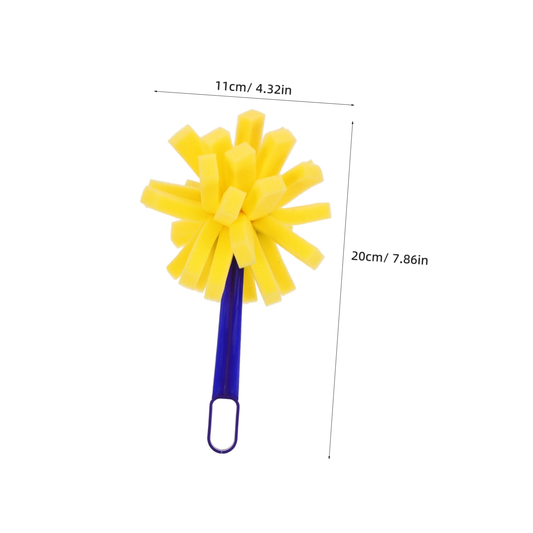 LALAFINA 4Pcs DIY Foam Brushes Ergonomic Grip Paint Sponge Tools for Craft Projects Easy to Clean Staining and Art Supplies for Adults