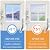 Thermal Insulated Window Curtains, Window Insulation Film, Weatherproofing Window Insulation Kit, Warm Winter Curtains, for Patios/Doors/Windows,WxH-110x180cm/43*71in