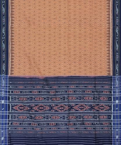 Image of Nuapatna Cotton Saree of Odisha Ikkat Orissa Traditional Handloom Sari | Bomkai | Pata | Nuapatana | sambalpuri saree | khandua patta sare | without Blouse S9