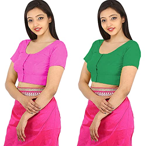 Image of Namita Women's Rubia Cotton Solid Half Sleeve Blouse
