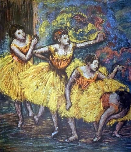 Quatre Danseurs par Edgar Degas Poster Image | Toile Art Abstrait Salon 60x90