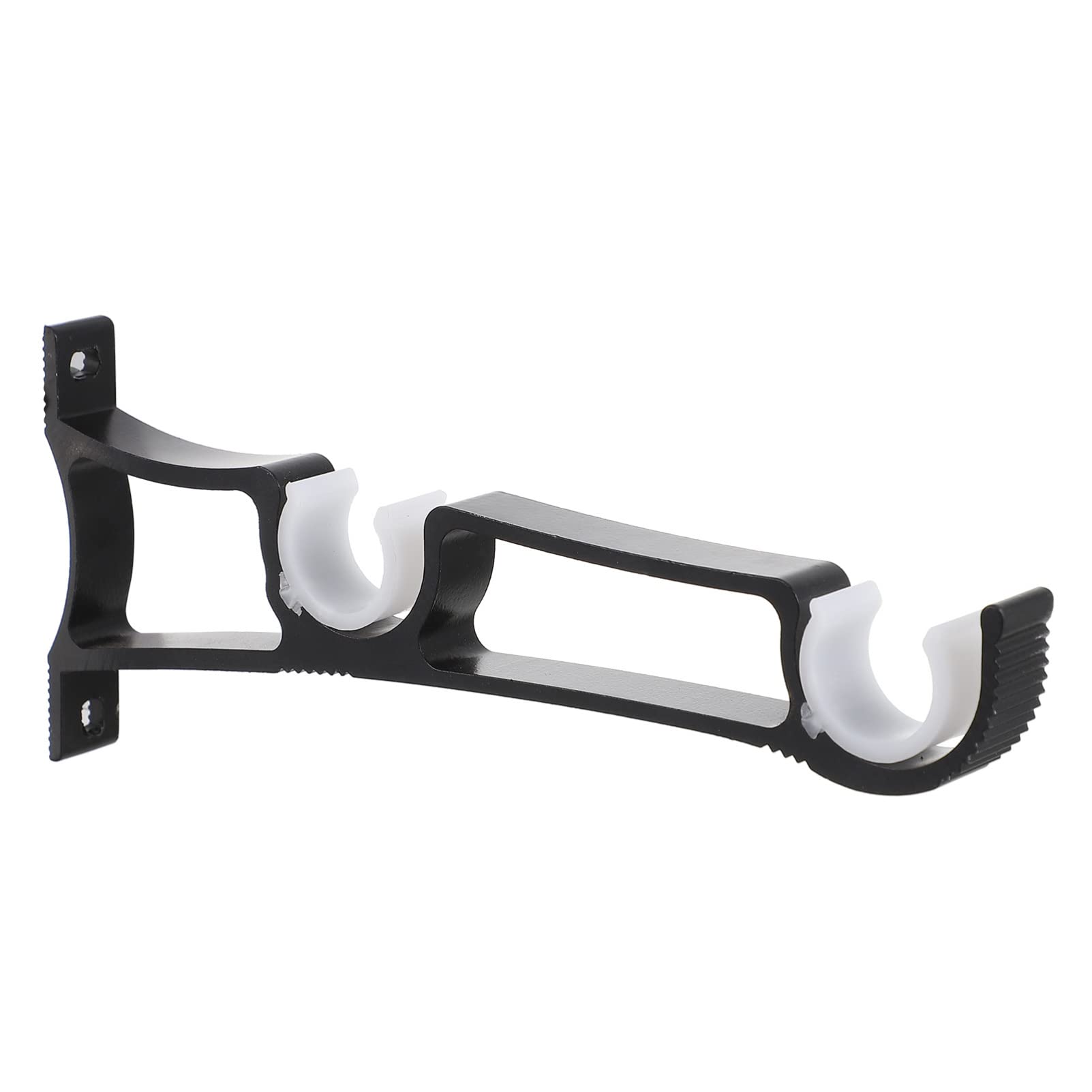 QUMIIRITY Thickened Curtain Rod Bracket Double Rod Support for Home Office Hotel Easy Install Curtain Rod Holder for Versatile Applications
