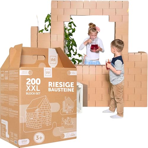 Gigi Bloks XXL Gr. 200 Stapelbare und Ineinandergreifende XXL Bausteine...