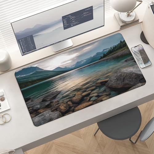 Glacier National Park Desk Pad con base de goma antideslizante miniatura 6