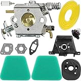 Kit carburateur avec filtre à air pour Partner 351 352 370 371 390 391 401 420 422 P4 18XT 20XT avec filtres tubulaires
