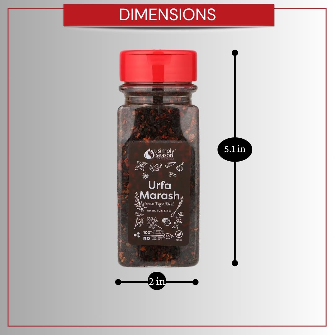 USIMPLY SEASON LIFE BOLDLY FLAVORED MEDIO-ORIENTE PEPERONCINO FIOCCHI IN MISTO - Urfa Maras Pepper, Urfa Marash