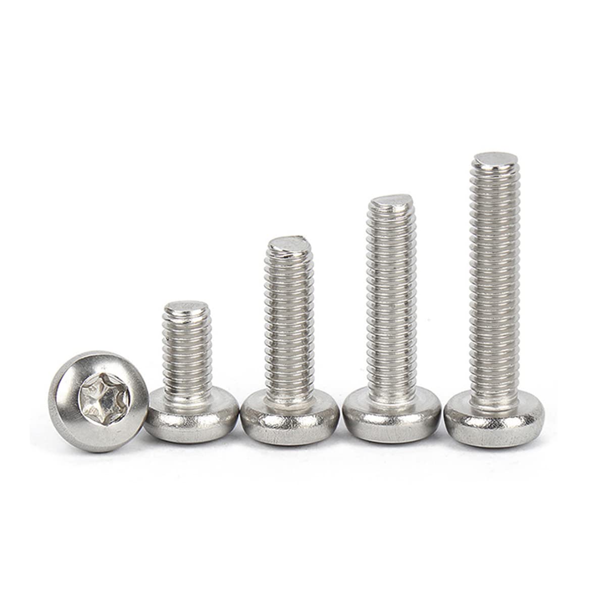 Qrity 25 Pezzi Vite Torx, M5 x 16mm Viti a Macchina Torx, Bulloni a Testa Tonda Viti, Pulsante Testa Torx Viti a Macchina, Filettatura Completa