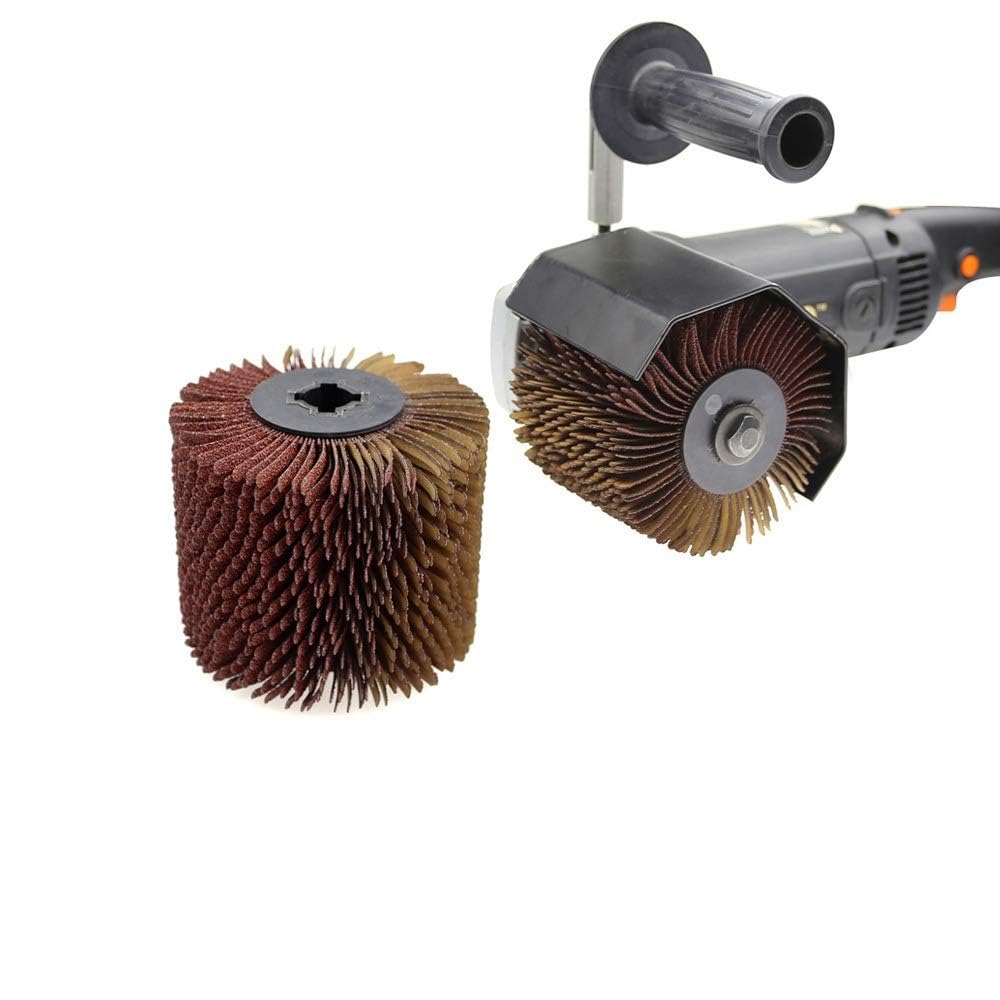 Szczotka druciana z tkaniny, adapter do papieru ściernego, ziarnistość P600 do szlifierek kątowych, polerowania i czyszczenia