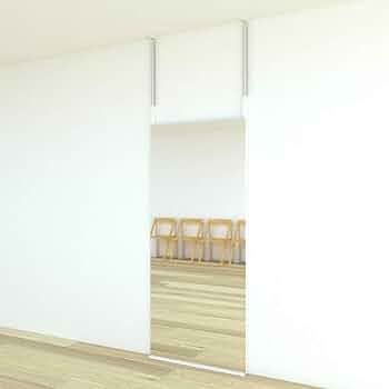 つっぱり間仕切りミラー　新品　未使用　大きな鏡　直接引取希望 つっぱり間仕切りミラー 新品 未使用 大きな鏡 直接引取希望