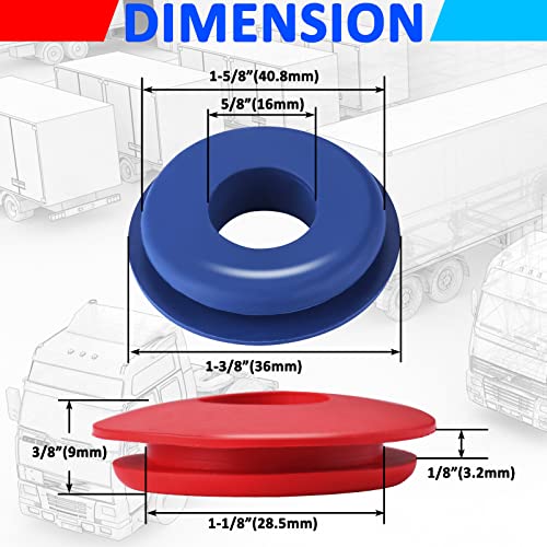 image for KOOTANS 80pcs Glad Hand Seals Rubber Truck Glad Hand Seal, Air Hose Gl