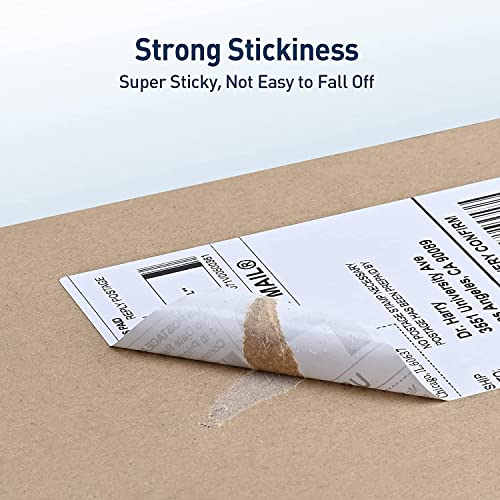 Image of HIGH Rise Cromo Paper Barcode Label Sticker 2 x 1 inch - 50mm x 25mm | 4000 Labels Per Roll | White Self Adhesive Sticker for Printing Barcoding (10 Roll Per Pack (40000 Labels))