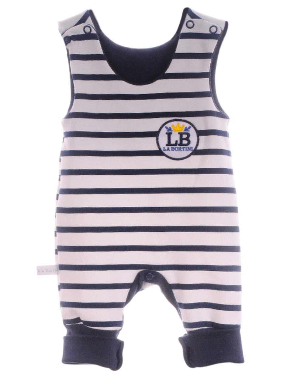 Baby Set Weiß Blau Unisex Langarmshirt Latzhose Zweiteilig Baumwolle Erstlingsausstattung Neugeborenen Outfit Größen 44 50 56 62 68 74 80