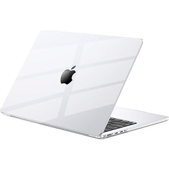 EooCoo For MacBook Pro 16 Inch Case M5 M4 M3 M2 M1 2026-2021 Crystal Clear | Crystal clear, thin, hard shell protective case 