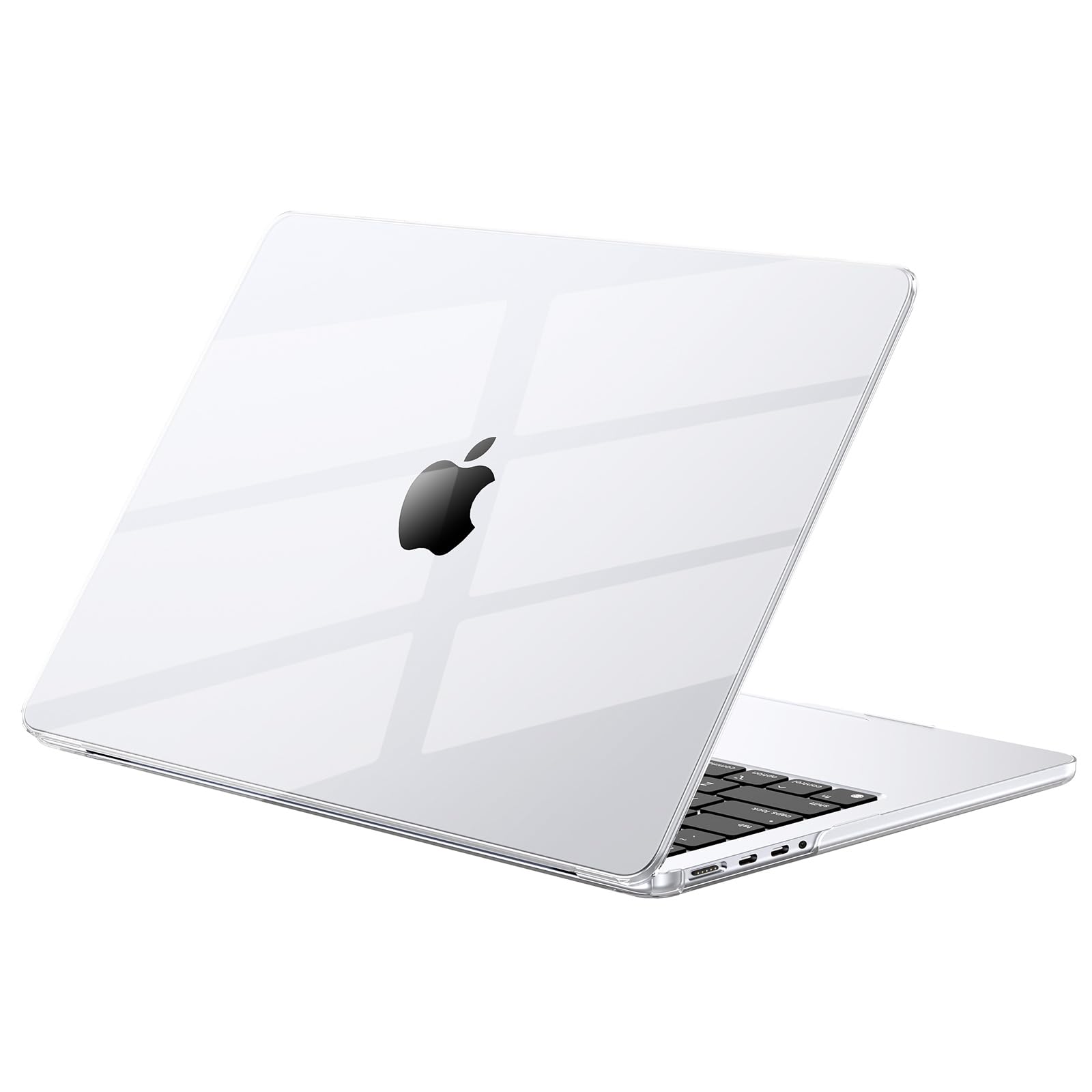 EooCoo Cover compatibile con MacBook Pro 16 Pollici M5 M4 M3 M2 M1 2026 2021-2024 Pro Max A3186 A3403 A2991 A2780 A2485 con Touch ID, Custodia Rigido in Plastica Liscia e Lucida-Cristallo Trasparente