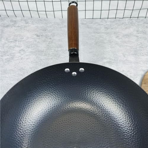 Wok con tapa de hierro fundido sin recubrimiento 32 cm miniatura 6