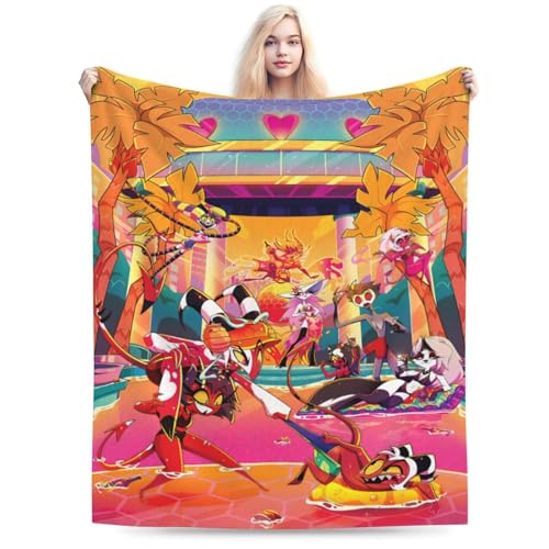 ヘルヴァ・ボス 毛布 ブランケット 大判 フリーサイズ 暖かい 軽量 ふわふわ 一人用 ソファ ベッド オフィス 膝掛け 洗える 秋冬40"x30"