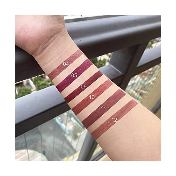6Pcs-Lip-Liner-and-Lipstick-SetDNM-Double-Head-Matte-Mat-Lipstick-24H-Lip-Liner-2-in-1-Makeup-Set-for-Black-Women-Waterproof-Long-Lasting-24-All-Day-Dark-Red-Lipstick-Matte-Gift-Kit-with-Lipliner evpct 6Pcs Lip Liner and Lipstick Combo Set, DNM 2-in-1 Waterproof Lipstick and 24H Lip liner Set for Women, Antique Rose Chestnut Nude Dark Brown Matte Lipstick Pen with Lip Liner Set Long Lasting 24