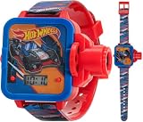Accutime Hot Wheels Boys LCD Projection Watch with 6 Racing Car Images