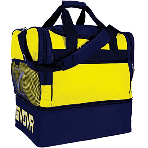 TRACOLLA REGOLABILE DANZA in VETRINA Borsa Big 10 GIVOVA con Fondo Rigido (Giallo/Blu, 52X35X48 CM)
