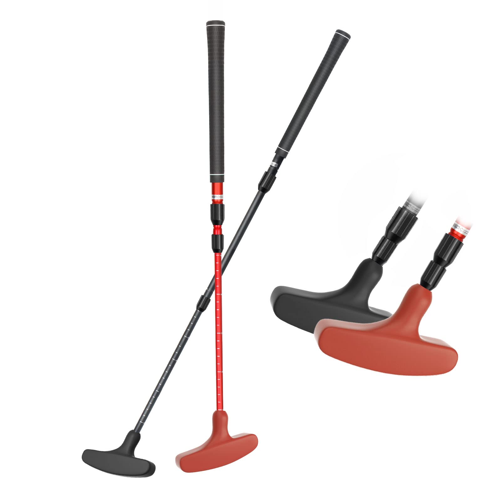 ToVii Golf Putter, Mini Golf Putter with Adjustable Aluminum Alloy Shaft Golf Putter for Men Women Two-Way Right or Left Handed Mini Golf Clubs, Junior Golf Putter with Premium Grip