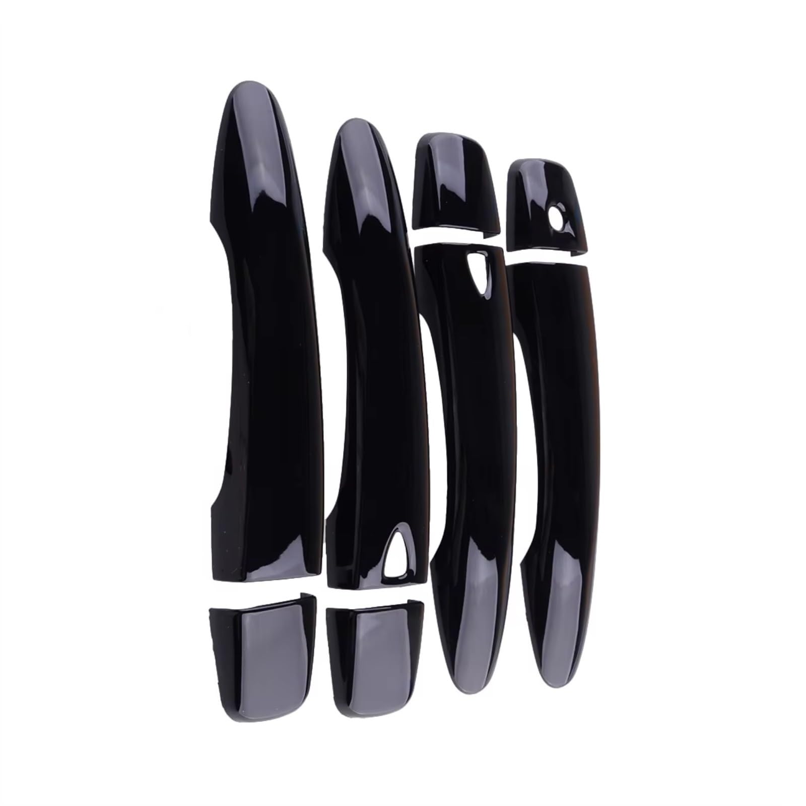 Jjrfvbgt One Color Door Handle Trim Compatible With Nissan For X-Trail 2014-2018 Tiida 2016-2018 Abs Trim Decor Black Accessories Exterior Door Handle Cover