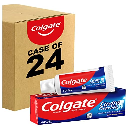 Colgate Cavity Protection Toothpaste with Fluoride - 1 Ounce (Pack of 24)