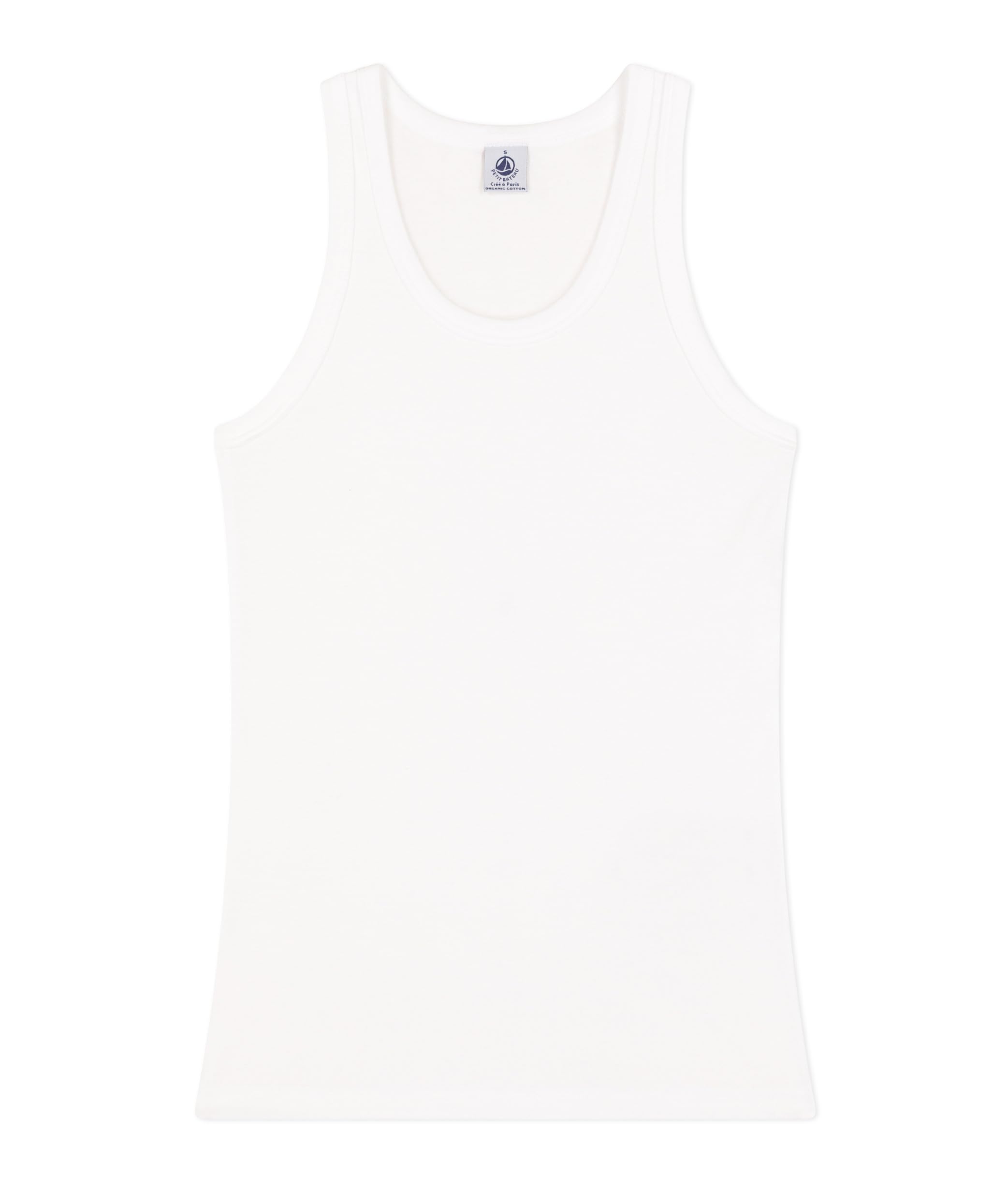Petit Bateau Women's Iconic Cotton Vest White Style A040G Size XXSmall-XLarge