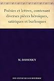  Poësies et lettres, contenant diverses pièces héroïques, satiriques et burlesques