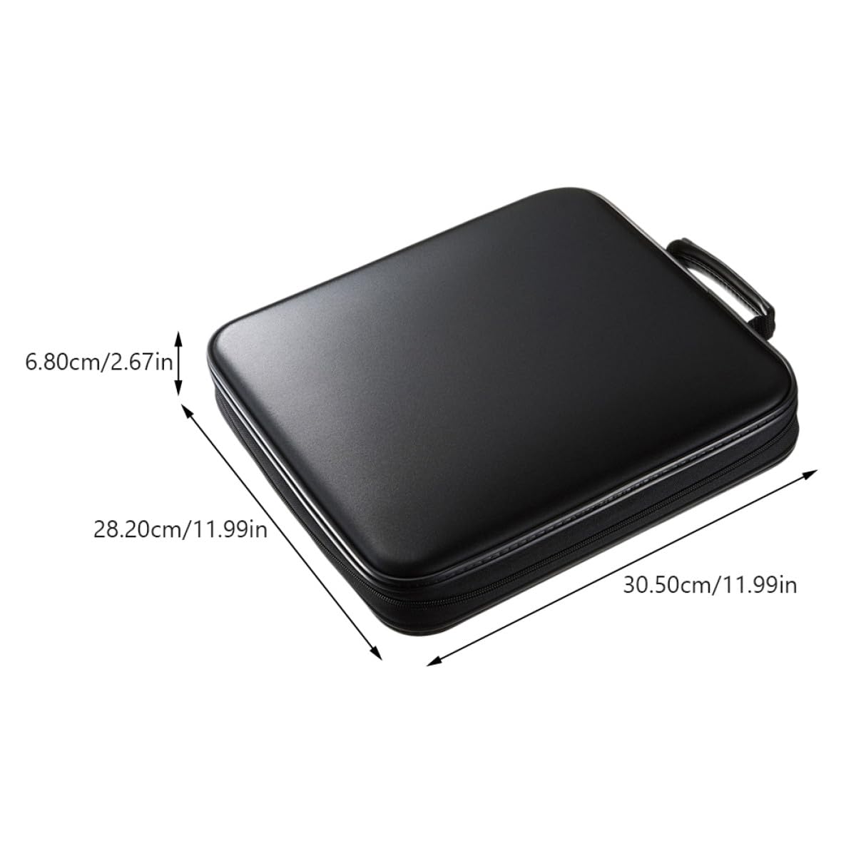 Abaodam Custodia Porta CD e Dvd Portatile Cerniera, Organizer per 160 Dischi, Protezione da Polvere e Umidità per Casa, Auto e Viaggi, Interno Trasparente per Facile Archiviazione