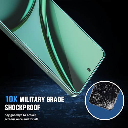 Image of ArmourPro Military Grade Gorilla Tempered Glass Compatible For Realme Narzo 70X (6.72 Inch) With Easy Installation Kit for Smartphone| Edge To Edge Coverage | Black, Pack of 2