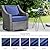 IPYNBAP Outdoor Cushions for Patio Furniture,Outdoor Seat Cushion Set 24 x 24 x 5.75 Inch,Waterproof & Fade Resistant Outdoor Chair Cushions,Deep Patio Chair Cushion with Removable Cover,Navy Blue