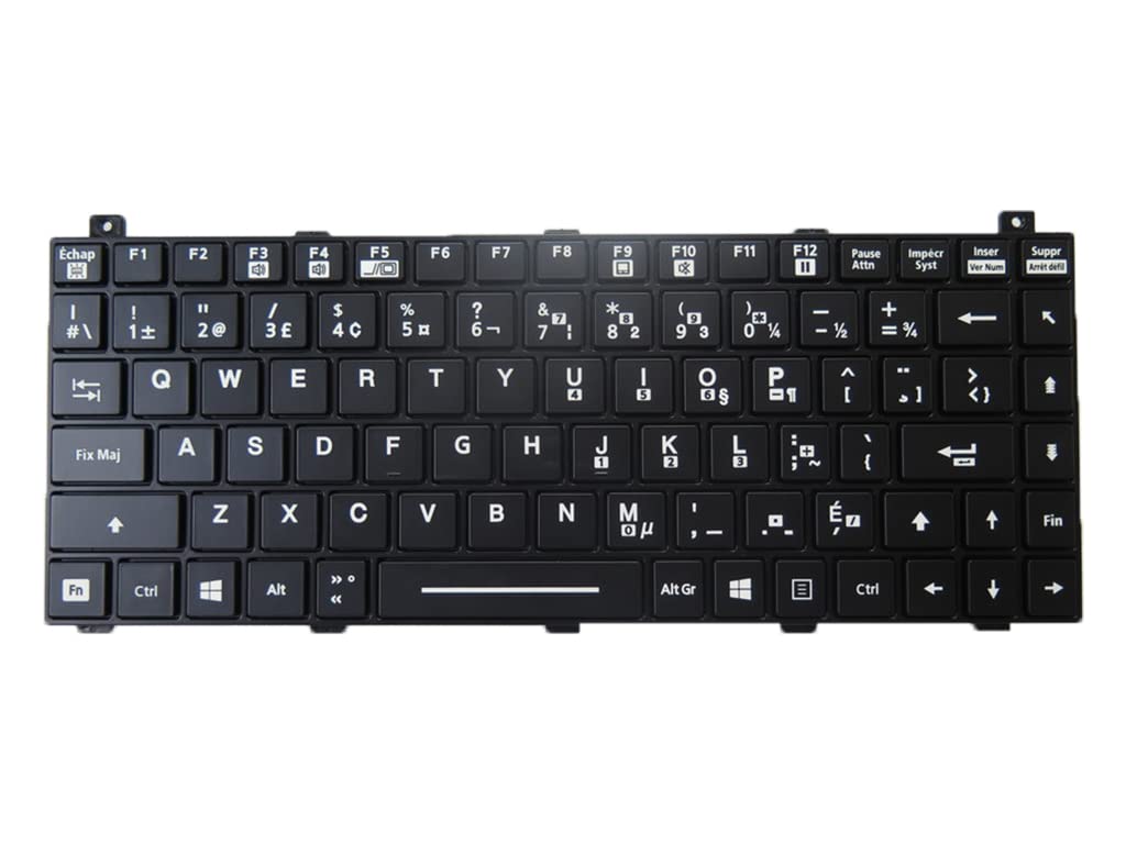 Notebook/Laptop with Backlit Keyboard for GETAC V110 G6 V110 G7 V110G6 V110G7 Canadian French CF with Black Frame New