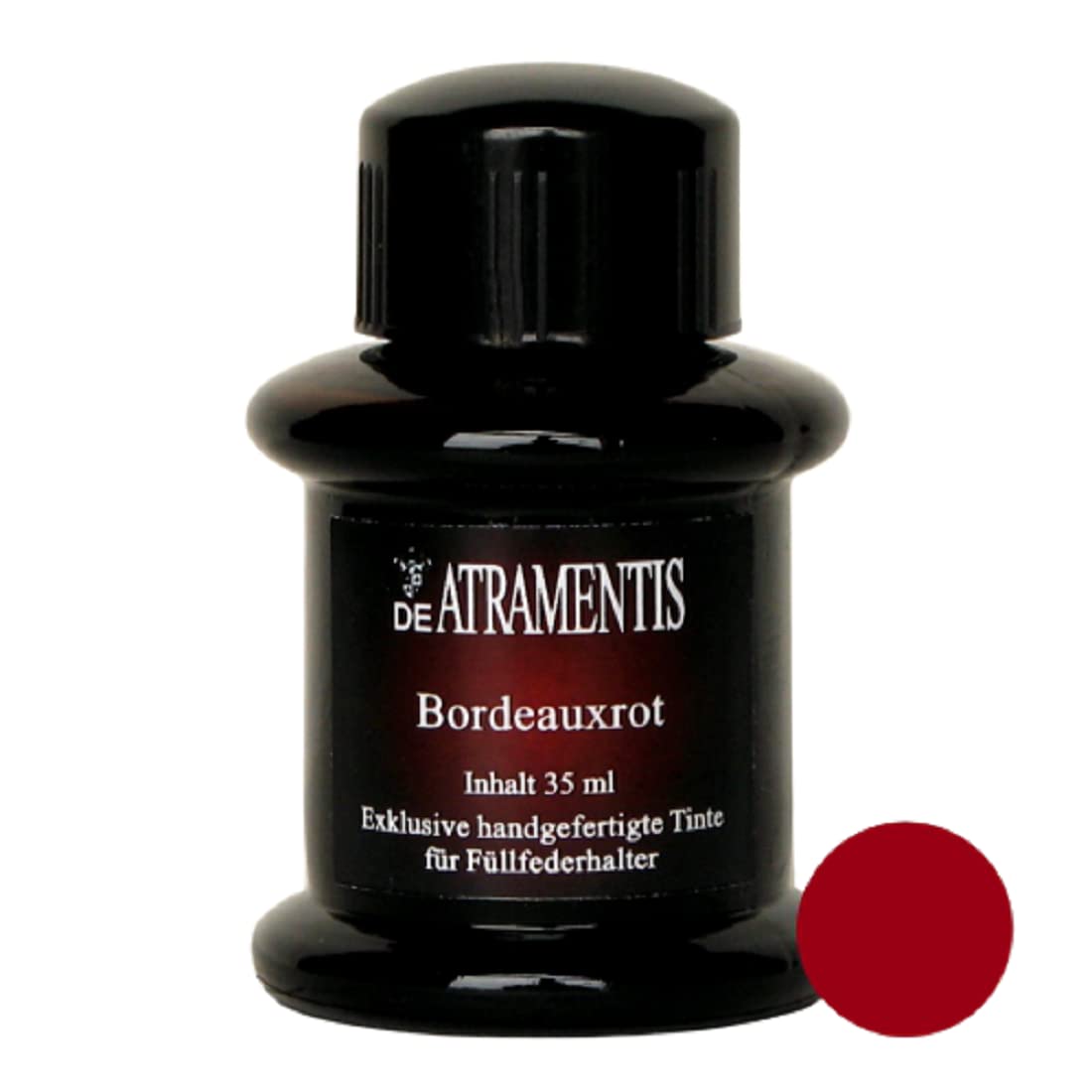 Bordeaux Red Premium Fountain Pen Bottled Ink by De Atramentis