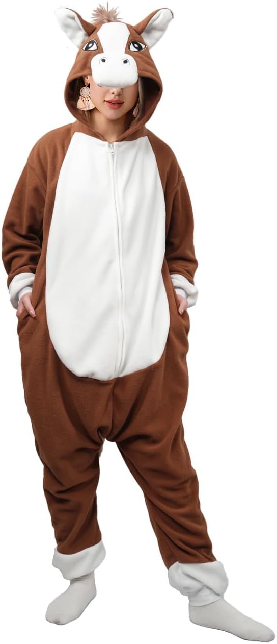 vavalad Adult Onesie Costume Halloween Christmas Cosplay Costume Women Men - Image 4