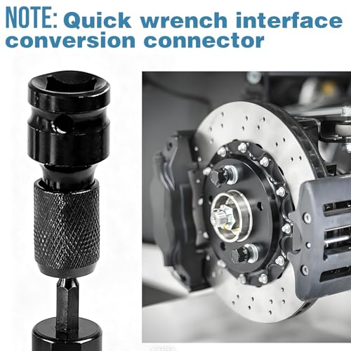 Radreinigungs- und Reparaturset, enthält 5 Distanzstücke, Radnaben-Reinigungswerkzeug, schnelle Rostentfernung für Radbolzen und Rotoren, passend für Bohrmaschinen oder 1/2-Zoll-Schlagschrauber