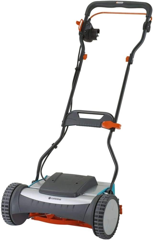 Tondeuse hélicoïdale Gardena 380 EC électrique filaire assistance moteur 400W 38 cm 500 m² grandes pelouses