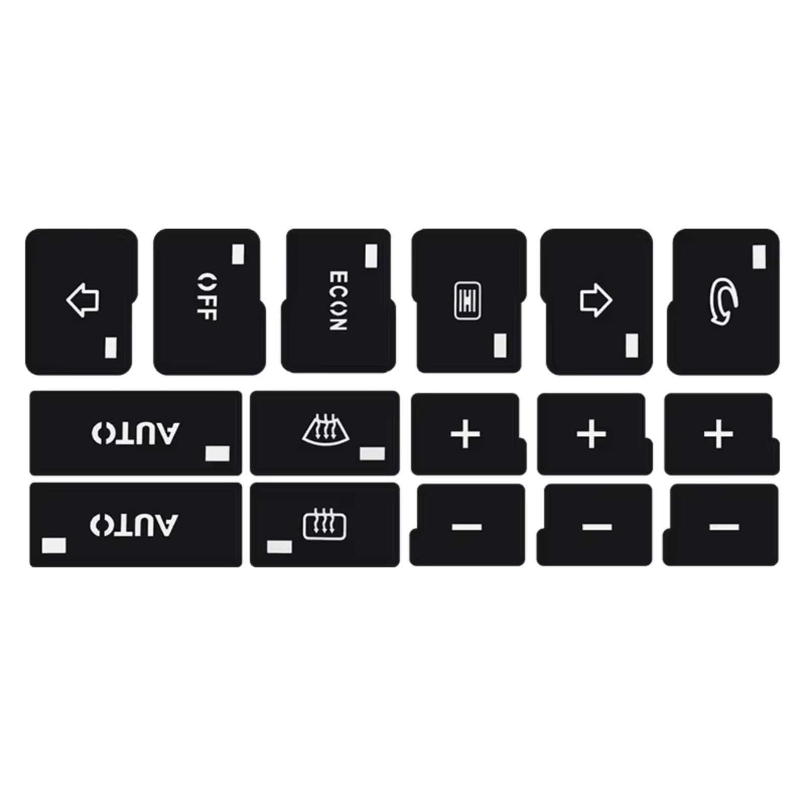 Interior Button Sticker Compatible with A4 for B6 for B7 2000 2001 2002 2003 2004 1 Pcs Car Air Condition Climate Control Button Repair Stickers Decals