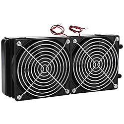 Ventilador Evaporativo Industrial Eboxer 240 mm DC 12V Radiador de Enfriamiento por Agua de CPU con Doble Ventilador,18 Tubos para Computadora,Unidad de Frecuencia Variable Industrial, Evaporador de Aire Acondicionado,etc.