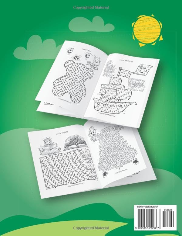 Maze Activity and Puzzles Book for Kids Ages 8-10-12: 120 Fun Games and Activities Perfect for Developing Skills From the Easy to the Very Hard | Suitable for Home, School and Road Trip Must Haves 2 51K6ulvfVZL
