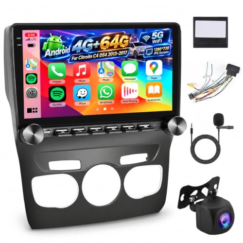 【4+64G】 Hodozzy Carplay Autoradio für Citroën C4 DS4 2013-2017 Android