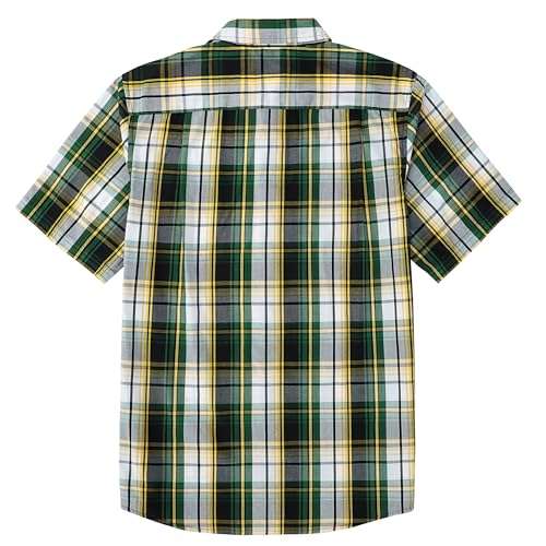Image of Dubinik Mens Short Sleeve Button Down Shirts Soft Breathable Summer Vintage Regular Fit Lightweight Men's Casual Shirt