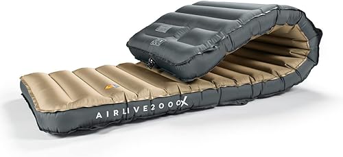 ZOOOBELIVES Airlive2000X - Colchoneta inflable para acampar con bomba incorporada, extra gruesa y ancha, lo último y cómodo tapete de aire compacto