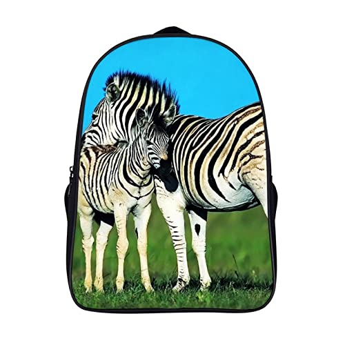 Cartable de mode 3D cool school bag au motif zèbre ergonomique