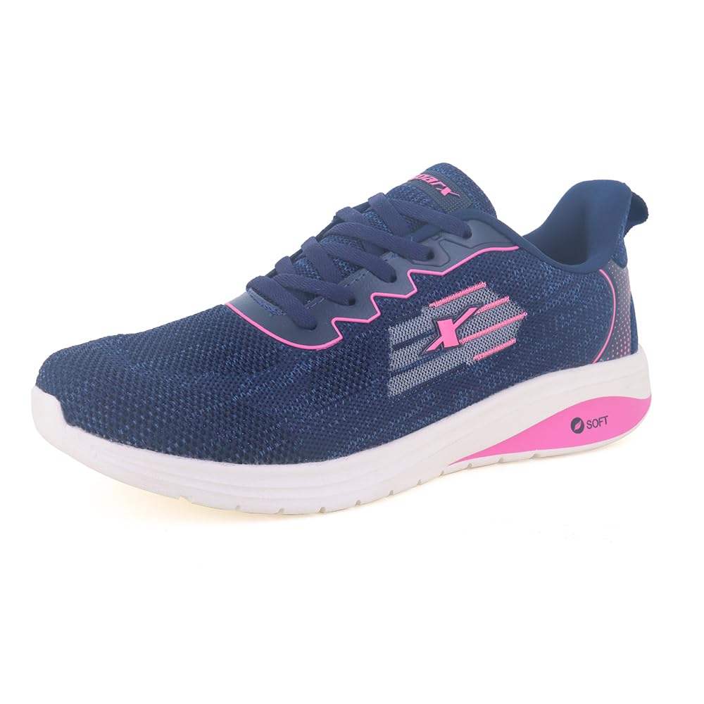 Womens Shoes 9045 L, Navy Blue Pink, 0007,7 UK-image-10