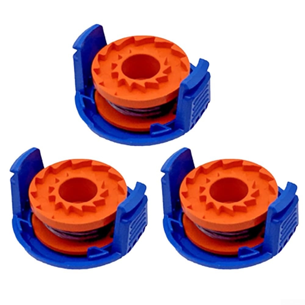 3 Pcs Trimmer Replacement Spool Line with Spool Cover Compatible with MacAllister MGTP18Li 1.5mm 1x2.5m Grass Trimmers