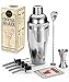Cocktail Shaker, STNTUS Cocktail Set, 750ml Cocktailshaker, Cocktail Shaker Set, Bar Zubehör, Cocktail Mixer mit Jigger, Coktails Shaker Set Edelstahl, Cocktailset, Cocktail Geschenkset